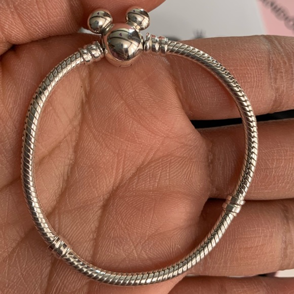 NIB New Pandora x Disney 100th Anniversary Moments Snake Chain Bracelet - Picture 10 of 14